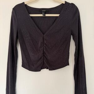 Forever 21 Long Sleeve Crop Top